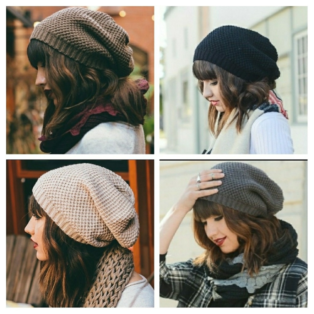 🔥SALE!🔥💥RESTOCKED!💥WAFFLE KNIT SLOUCH BEANIE💥